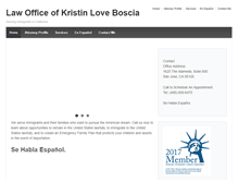 Tablet Screenshot of boscialaw.com